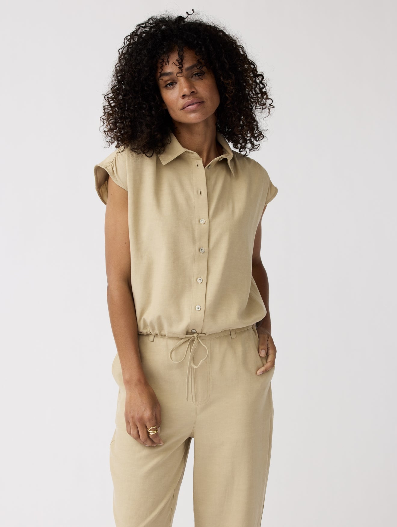 Blouse Flora | Sand